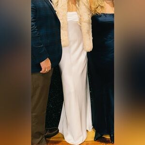 Elegant White Gown size S